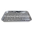 Papel de alumínio com ventilação inferior alimentado com churrasqueira panela de alumínio com panela de alumínio com fabricação de furos